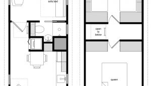 12×24 Tiny House Plans 12 24 Twostory 3