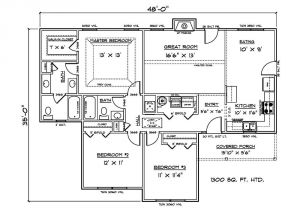 1300 Sq Ft Cottage House Plans House Plans for 1300 Sq Ft 3 Bedroom House Ebay