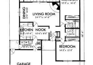 1300 Square Feet Home Plan Adobe southwestern Style House Plan 2 Beds 2 Baths