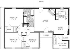 1350 Sq Ft House Plan Modular Homes Floor Plans 1350 Square Feet 3 Bedroom 2