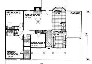 1350 Sq Ft House Plan Ranch Style House Plan 3 Beds 2 Baths 1350 Sq Ft Plan