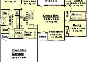 1500 Sq Ft Home Plans Ranch Style House Plan 3 Beds 2 Baths 1500 Sq Ft Plan