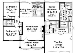 1500 Sq Ft House Plans 3 Bedrooms House Plan 59099 at Familyhomeplans Com