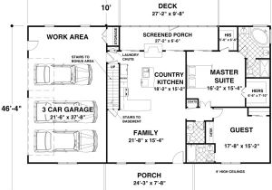 1500 Sq Ft House Plans with Garage House Plan 92395 at Familyhomeplans Com