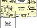 1500 Sq Ft House Plans with Garage Ranch Style House Plan 3 Beds 2 00 Baths 1500 Sq Ft Plan