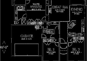 1500 Sq Ft House Plans with Garage Traditional Style House Plan 3 Beds 2 Baths 1500 Sq Ft