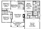 1500 Square Foot House Plans One Story House Plan 59099 at Familyhomeplans Com