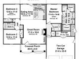 1500 Square Foot House Plans One Story House Plan 59099 at Familyhomeplans Com