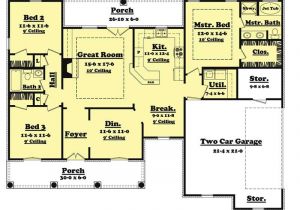 1600 Sq Ft Home Plans 3 Bedrm 1600 Sq Ft European House Plan 142 1011