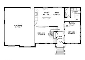 16×20 2 Story House Plans Single Level Floor Plans Luxury 2 Story Open Floor Plan