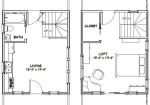 16×20 House Floor Plans 16×20 Tiny House 581 Sq Ft Pdf Floor Plan Dallas