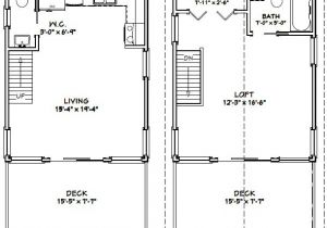 16×20 House Plans 16×20 House 16x20h1 620 Sq Ft Excellent Floor Plans