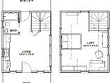 16×20 House Plans 16×20 House 16x20h4a 574 Sq Ft Excellent Floor