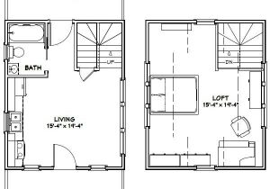 16×20 House Plans 16×20 House 16x20h4a 574 Sq Ft Excellent Floor