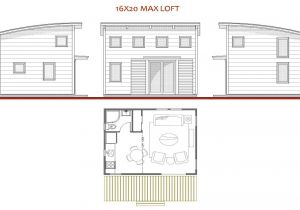 16×20 House Plans with Loft 16 X 20 House Plans 16×20 Cabin Plan with Loft 16 X 16