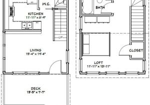 16×20 Tiny House Floor Plans 16×20 House 16x20h3 569 Sq Ft Excellent Floor