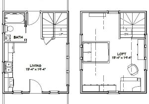16×20 Tiny House Plans 16×20 House 16x20h4a 574 Sq Ft Excellent Floor