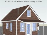 16×20 Tiny House Plans Pioneer 39 S Cabin 16×20 Tiny House Design