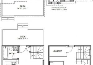 16×28 House Plans 20×16 1 Bedroom Tiny Homes Pdf Floor Plans Ot