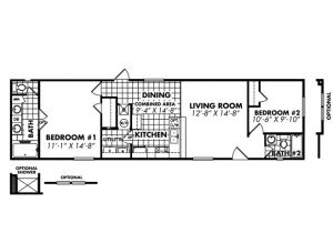16×60 Mobile Home Floor Plans Legacy 16×60 2 Beds 858 Square Feet Mobile Home