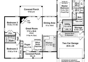 1700 Square Foot Home Plans Ranch Style House Plan 3 Beds 2 Baths 1700 Sq Ft Plan