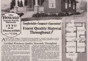 1930s Home Plans 1930 Howard Tiny Hipped Roof Bungalow Kit House