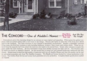 1940s Home Plans 1940 Aladdin Kit Homes the Concord Vintage House Plans