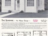 1940s Home Plans Sweet 1940 Aladdin Sunshine Pre Wwii Ultra Minimal