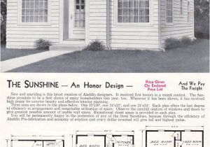 1940s Home Plans Sweet 1940 Aladdin Sunshine Pre Wwii Ultra Minimal