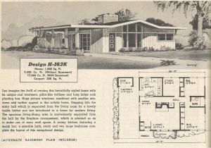 1950s Home Floor Plans Vintage House Plans 163