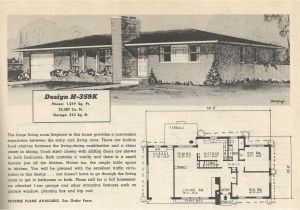 1950s Home Floor Plans Vintage House Plans 359
