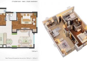 1bhk Home Plan Central Park 2 Central Park Resorts sohna Road Gurgaon