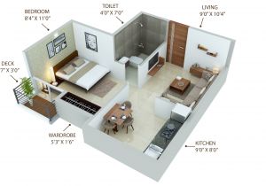 1bhk Home Plan Master Unit Floor Plans Of 1 Bhk Homes at Paud Pune