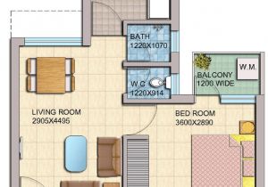 1bhk Home Plan Yeida Bhs 05 1bhk Flat Floor Plan Master Plans India