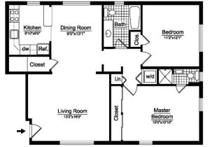 2 Bedroom 2 Bath Mobile Home Floor Plan 2 Bedroom House Plans Free Two Bedroom Floor Plans