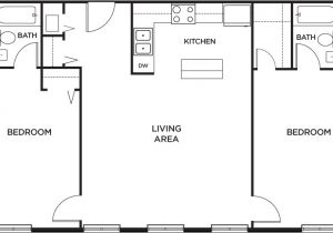 2 Bedroom 2 Bath with Loft House Plans Floor Plans the Lofts at Capital Garage Student