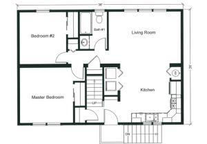 2 Bedroom Home Plan 2 Bedroom Apartment Floor Plan 2 Bedroom Open Floor Plan
