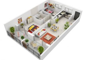 2 Bedroom Home Plan 2 Bedroom Apartment House Plans