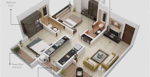 2 Bedroom Home Plan 2 Bedroom Apartment House Plans