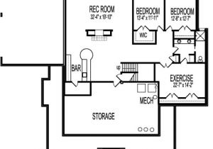 2 Bedroom House Plans with Garage and Basement 2 Bedroom Single Level House Plans Designs One Floor with