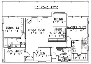 2 Bedroom Ranch Home Plans Beautiful 2 Bedroom Ranch House Plans for Hall Kitchen