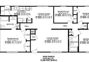 2 Bedroom Ranch Home Plans Inspirational Two Bedroom Ranch House Plans New Home