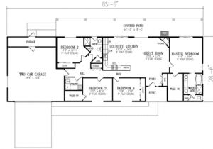 2 Bedroom Ranch Home Plans Two Bedroom Ranch House Plans Homes Floor Plans