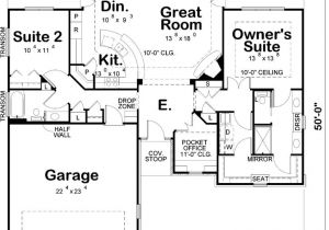 2 Bedroom Retirement House Plans Contemporary Style House Plans 1436 Square Foot Home 1