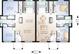 2 Family Home Plans Flexible Two Family House Plan 21244dr 1st Floor