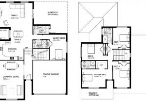 2 Floor Home Plan Two Storey House Design with Floor Plan Modern House