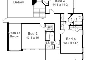 2 Floor Home Plans Laurens 5991 4 Bedrooms and 3 Baths the House Designers