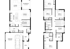 2 Level Home Plans Wonderful Double Storey 4 Bedroom House Designs Perth Apg