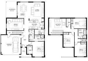 2 Story Home Plans 2 Floor House Plans and This 5 Bedroom Floor Plans 2 Story