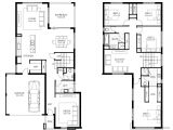 2 Story House Floor Plans with Measurements Two Storey House Design and Floor Plan